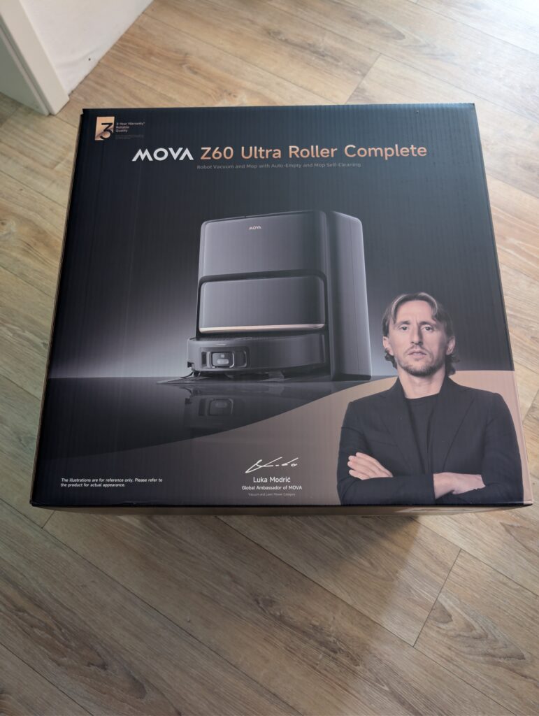 Originalverpackung des MOVA Z60 Ultra Roller Complete